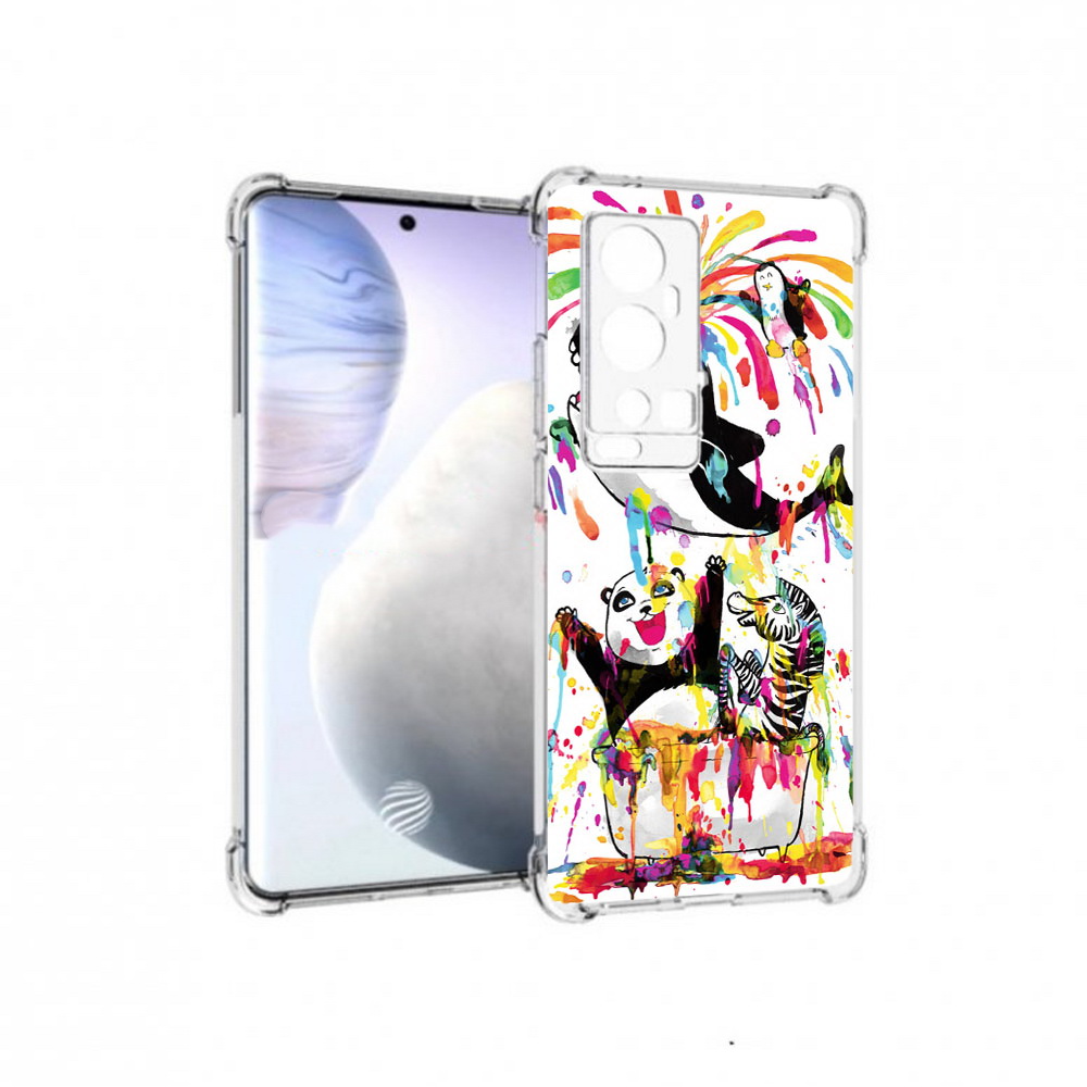 

Чехол MyPads Tocco для Vivo X60 Pro Plus Хиппи кит, Прозрачный, Tocco