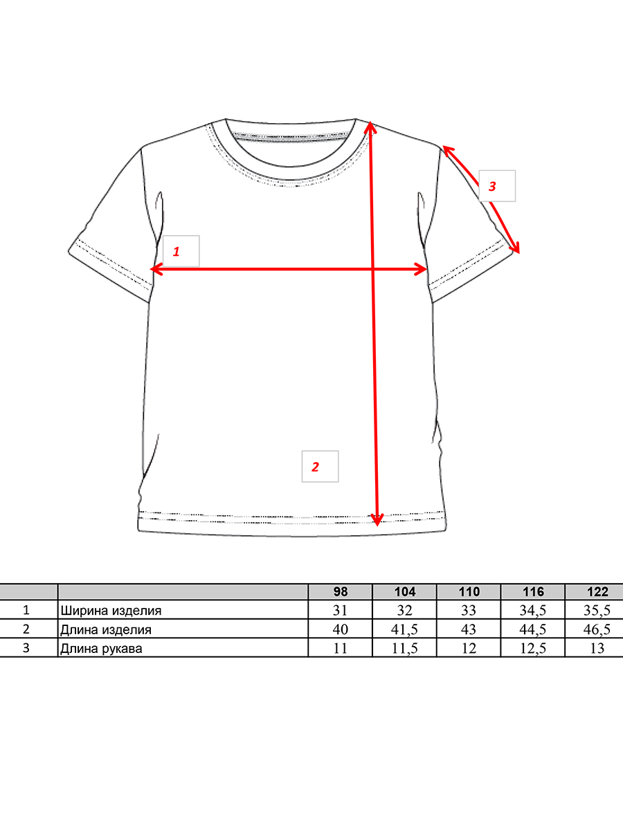 

Футболка Play Today 32012304 цв.белый р.98, 32012304