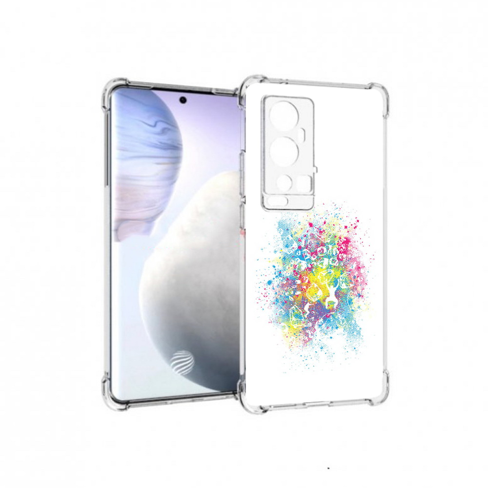 

Чехол MyPads Tocco для Vivo X60 Pro Plus акварель абстракция, Прозрачный, Tocco