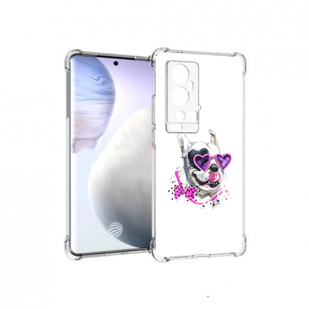 

Чехол MyPads Tocco для Vivo X60 Pro Plus акварельный пёс, Прозрачный, Tocco