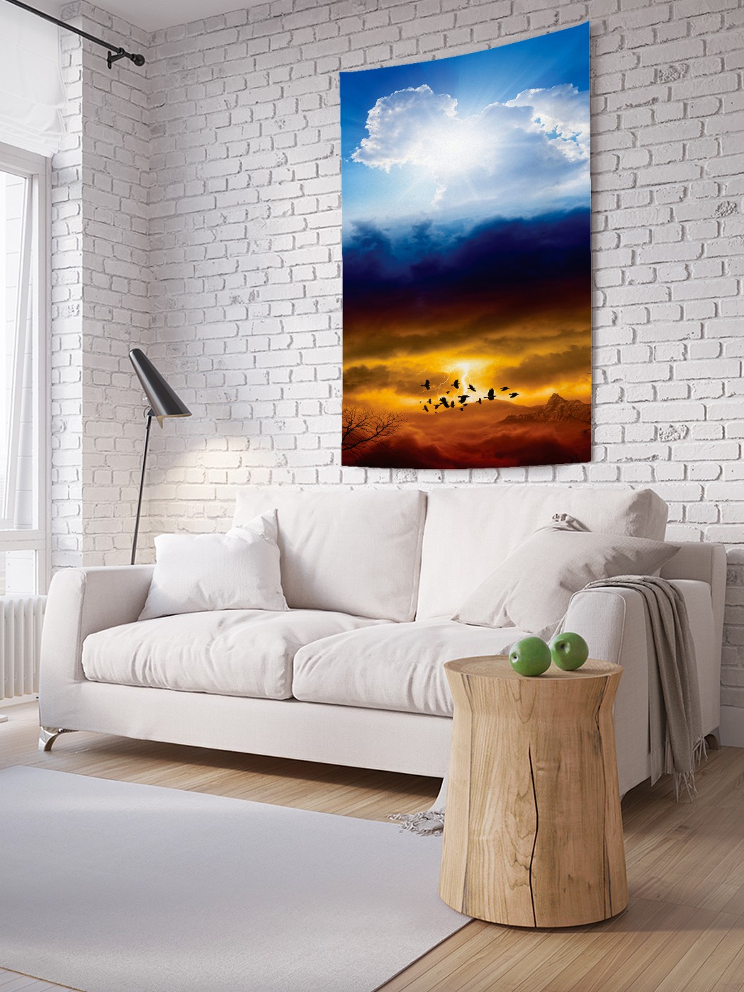 

Вертикальное фотопанно на стену JoyArty Небесный рельеф 150x200 см, Небесный рельеф