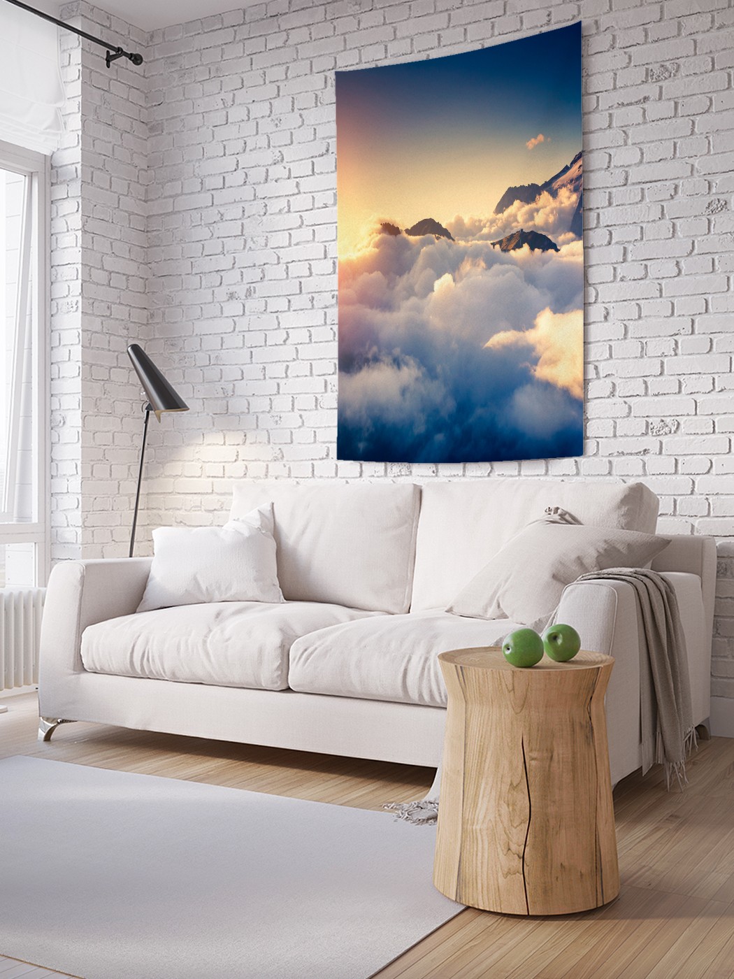

Вертикальное фотопанно на стену JoyArty Горный рассвет 150x200 см, Горный рассвет