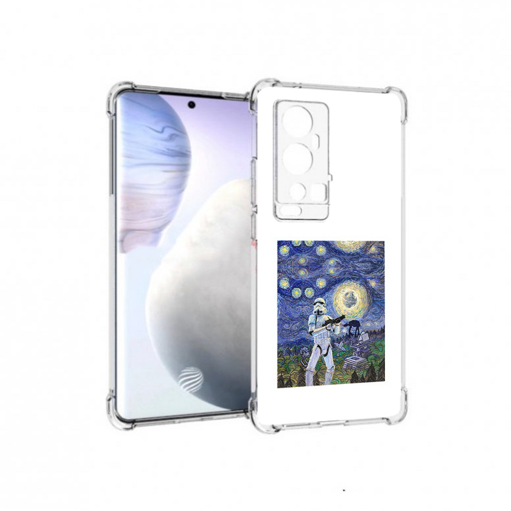 

Чехол MyPads Tocco для Vivo X60 Pro Plus star wars звездная ночь, Прозрачный, Tocco