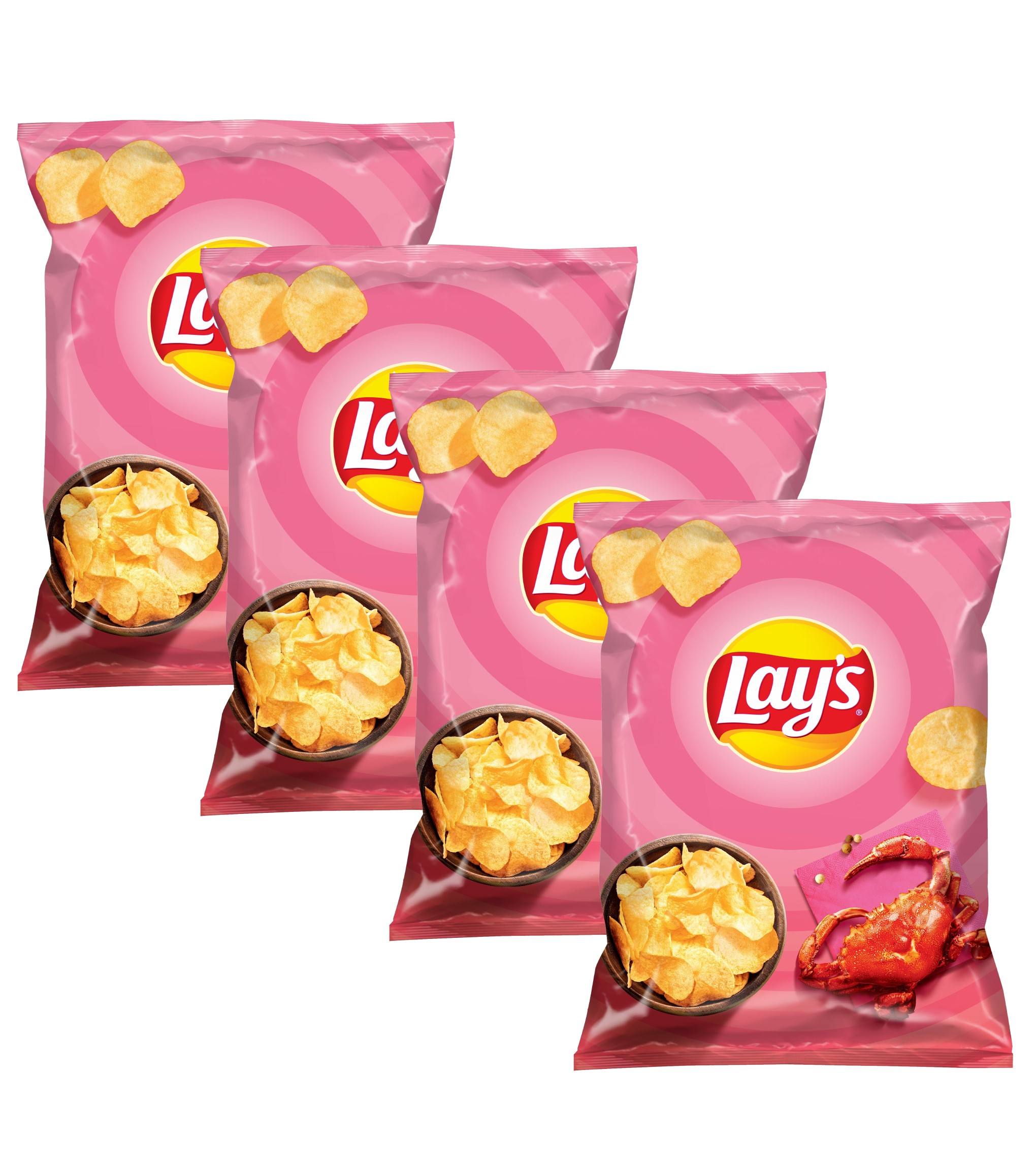 фото Чипсы картофельные lays, краб, 140г х 4 шт lay's