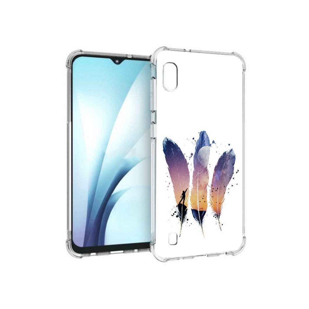 Чехол MyPads Tocco для Samsung Galaxy A10 небесные перья (PT147645.531.519)