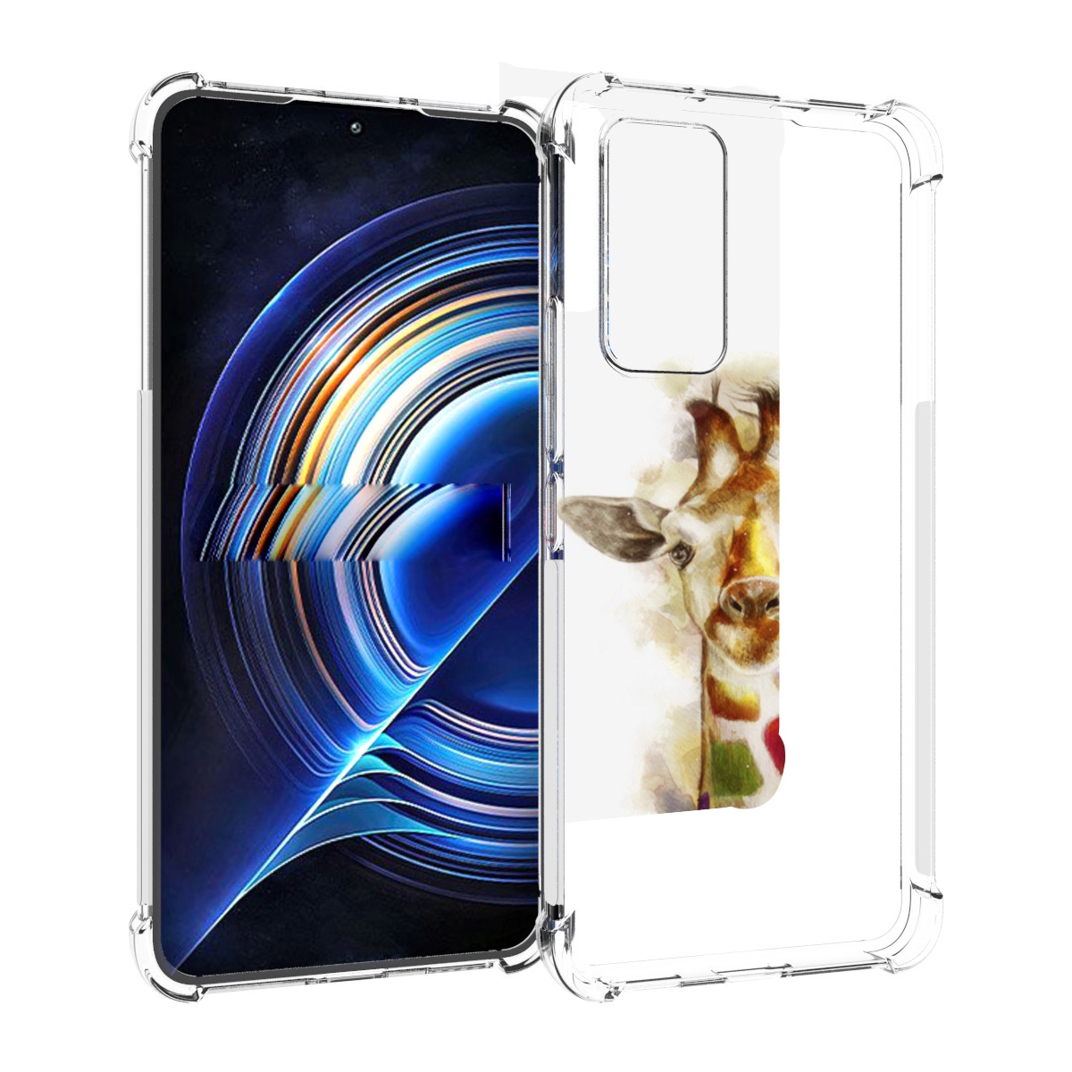 

Чехол MyPads Красочный жираф для Tecno Camon 19 Neo, Прозрачный, Tocco