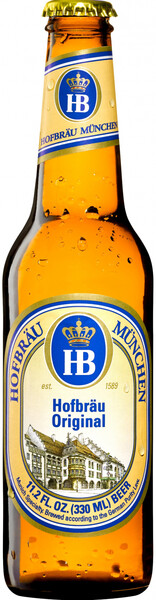 

Пиво Hofbrau Original 5,1% 0,33 л, Светлое