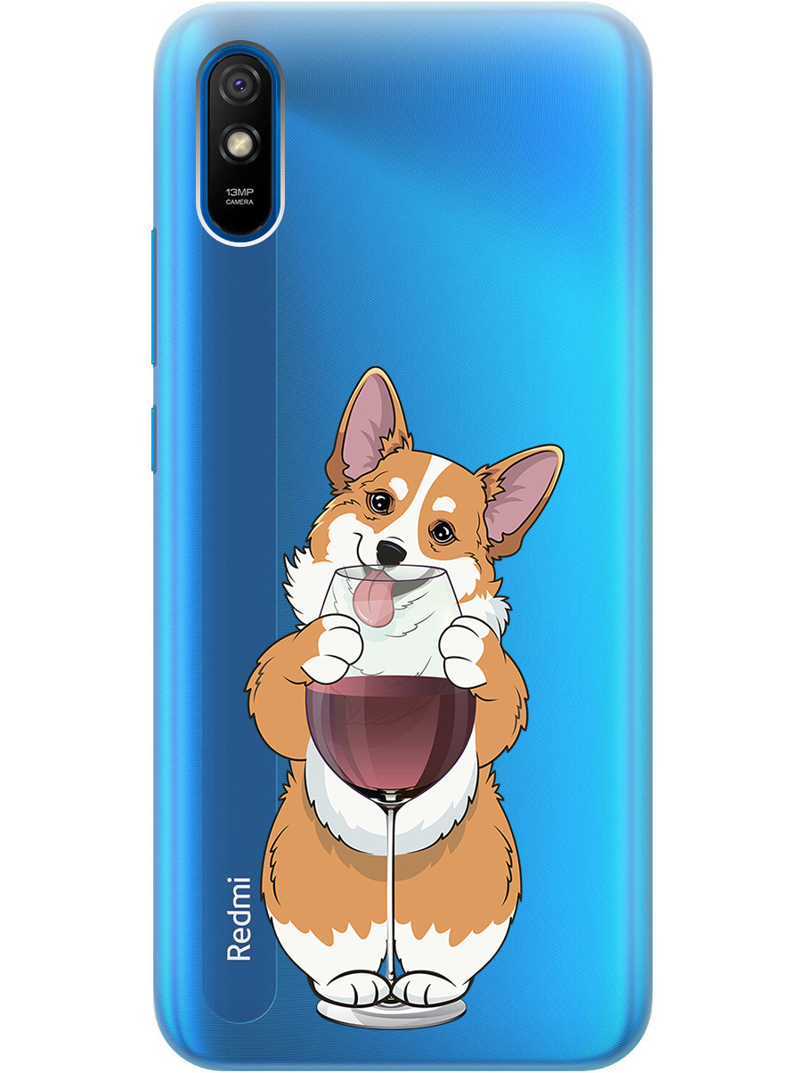 

Силиконовый чехол на Xiaomi Redmi 9A с принтом "Корги и бокал" прозрачный, Прозрачный;белый;бордовый, 723276961