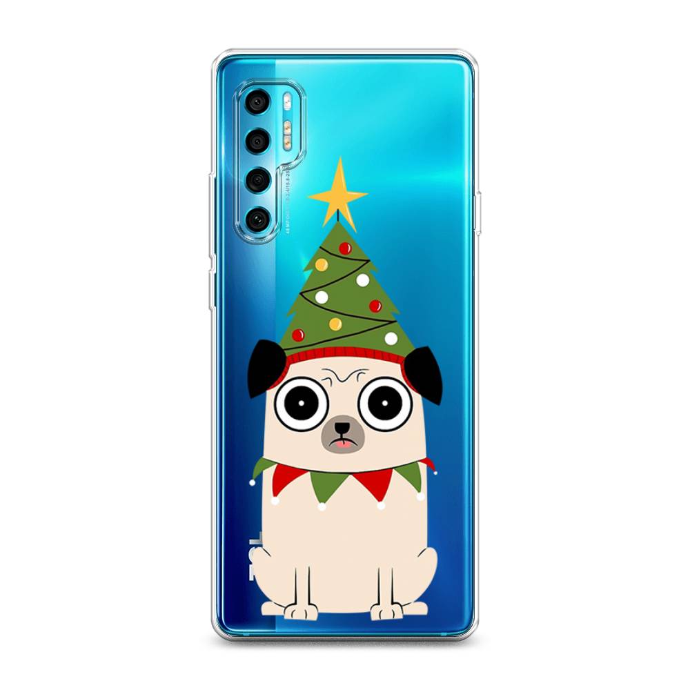 

Чехол на TCL 20 Pro 5G "Собачка с ёлочкой", Бежевый;красный;зеленый, 290850-1