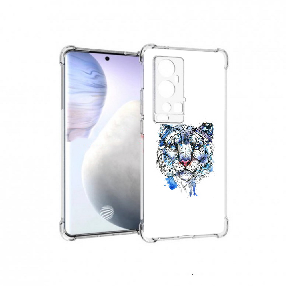 

Чехол MyPads Tocco для Vivo X60 Pro Plus водяной тигр, Прозрачный, Tocco