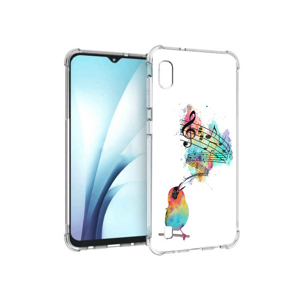 

Чехол MyPads Tocco для Samsung Galaxy A10 певчая птичка (PT147645.531.536), Прозрачный, Tocco