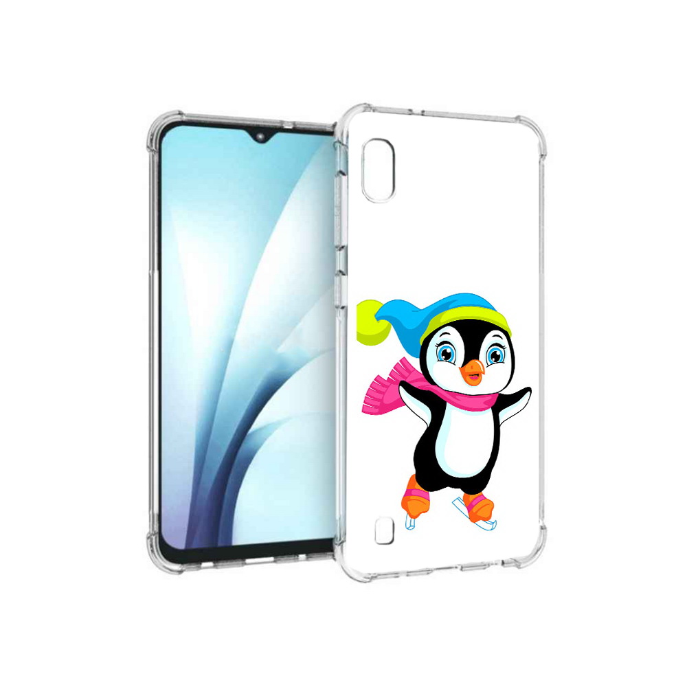 

Чехол MyPads Tocco для Samsung Galaxy A10 пингвин на коньках (PT147645.531.540), Прозрачный, Tocco