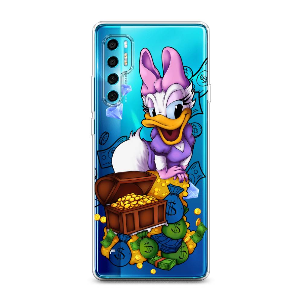 

Чехол на TCL 20 Pro 5G "Rich Daisy Duck", Коричневый;белый;фиолетовый, 290850-6