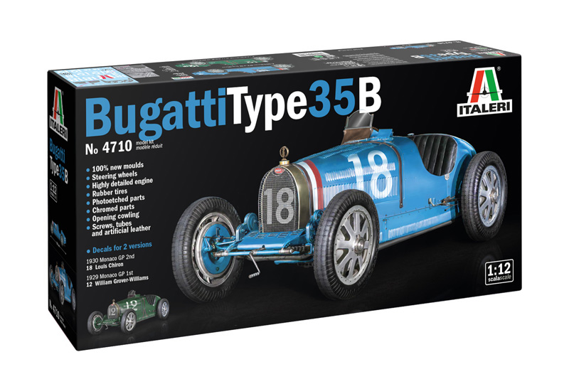 

Сборная модель Italeri 1/12 Bugatti Type 35B 4710