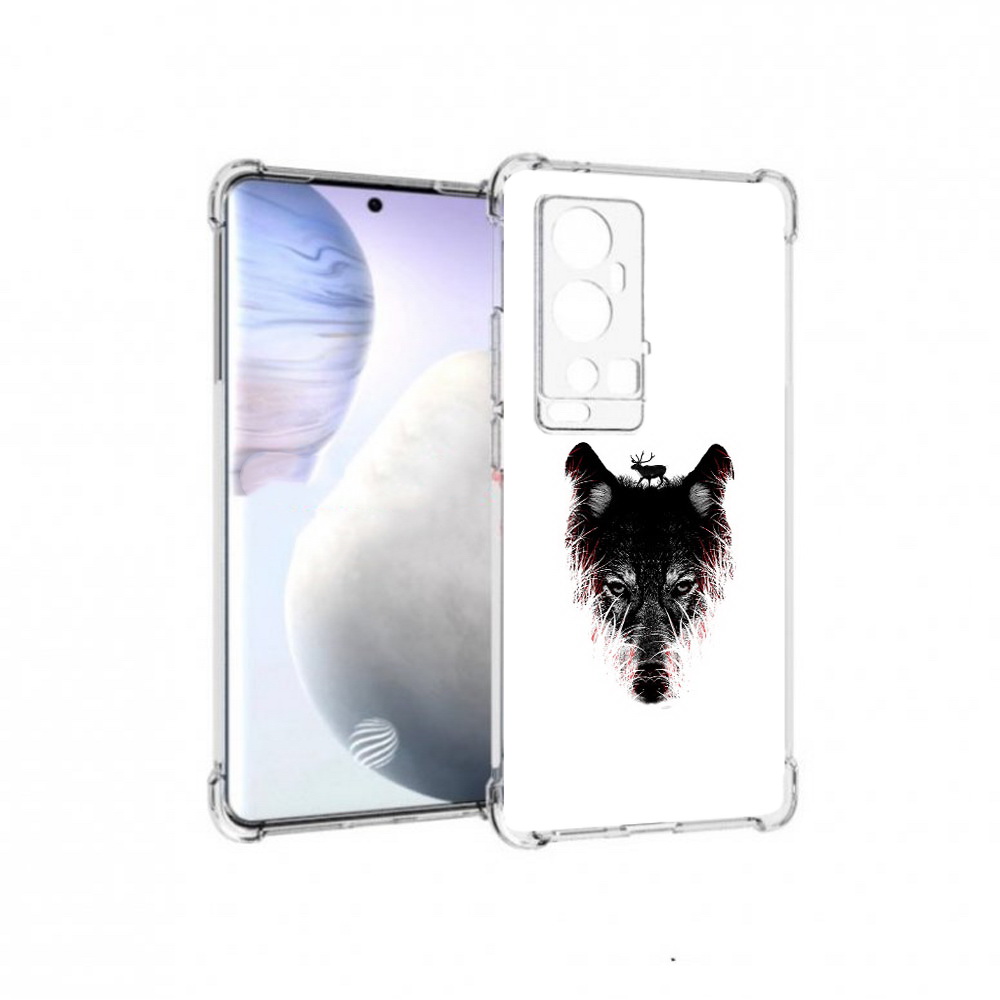 

Чехол MyPads Tocco для Vivo X60 Pro Plus волк в траве, Прозрачный, Tocco
