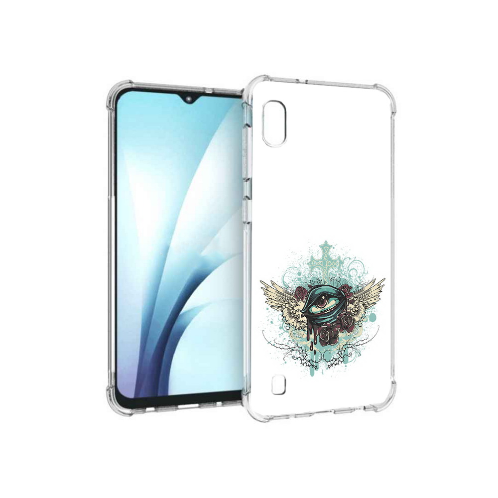 

Чехол MyPads Tocco для Samsung Galaxy A10 плачущий глаз с крыльями (PT147645.531.544), Прозрачный, Tocco