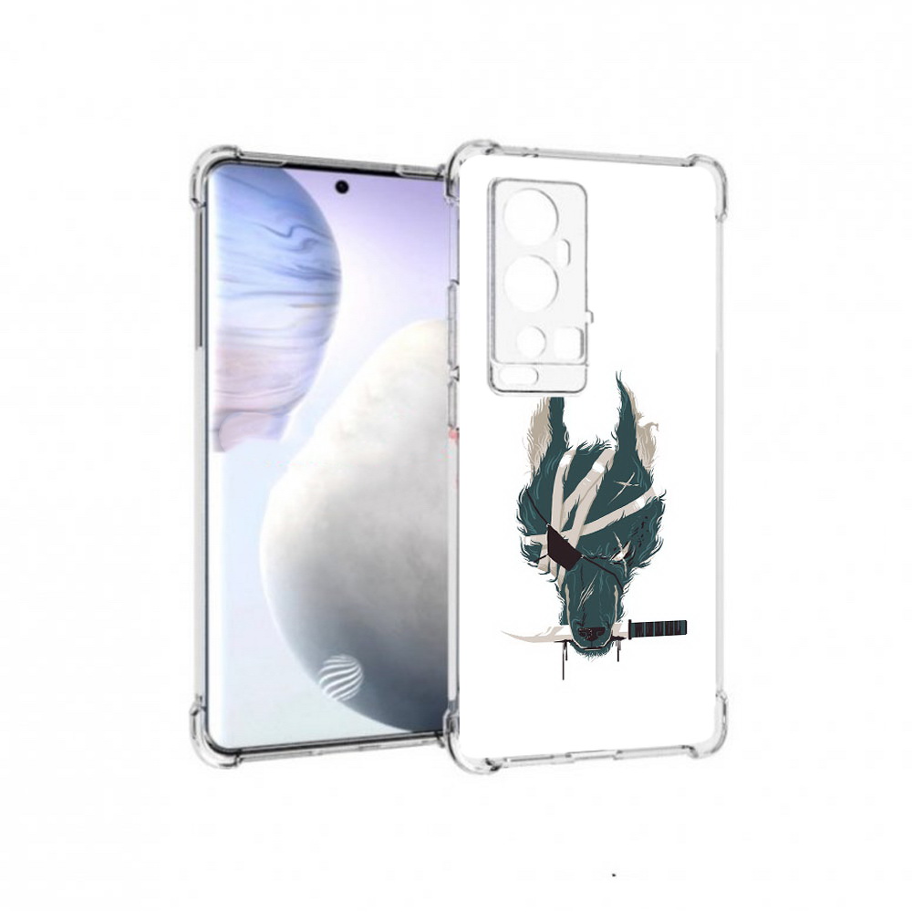 

Чехол MyPads Tocco для Vivo X60 Pro Plus волк-разбойник, Прозрачный, Tocco