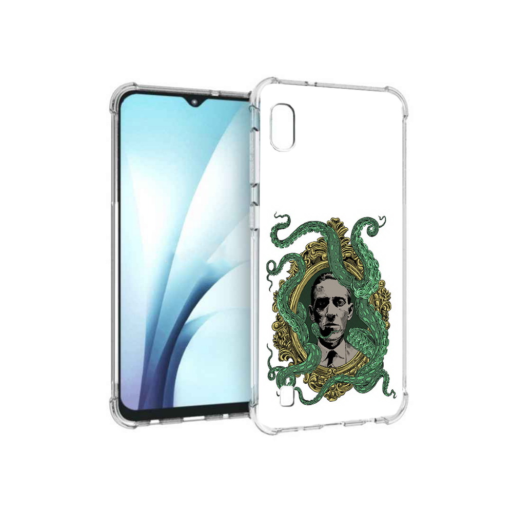 

Чехол MyPads Tocco для Samsung Galaxy A10 портрет с кракеном (PT147645.531.552), Прозрачный, Tocco