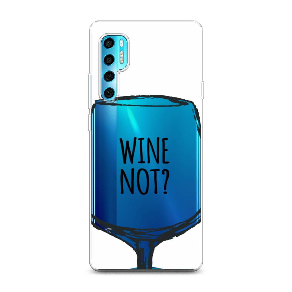

Чехол на TCL 20 Pro 5G "Wine not white", Белый, 290850-6