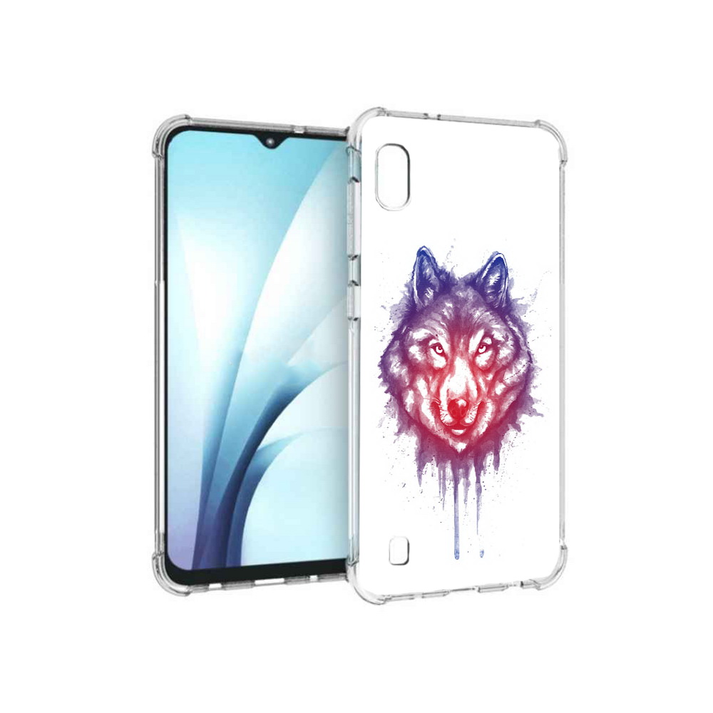 

Чехол MyPads Tocco для Samsung Galaxy A10 пушистый волк (PT147645.531.561), Прозрачный, Tocco