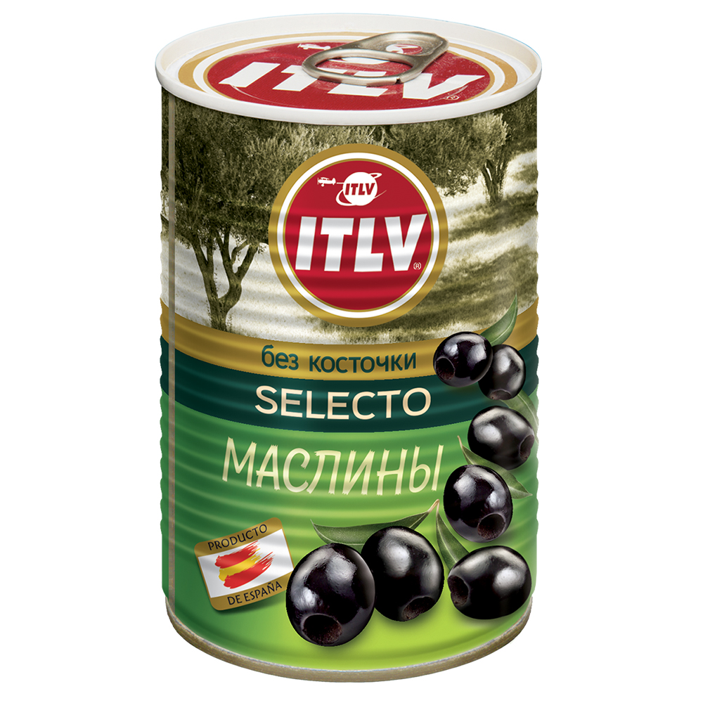 Маслины ITLV без косточки Selecto 425 мл