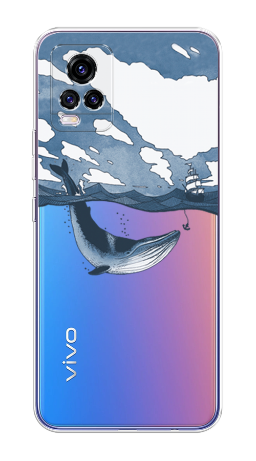 

Чехол на Vivo V20 "Большой кит", Синий, 263350-1