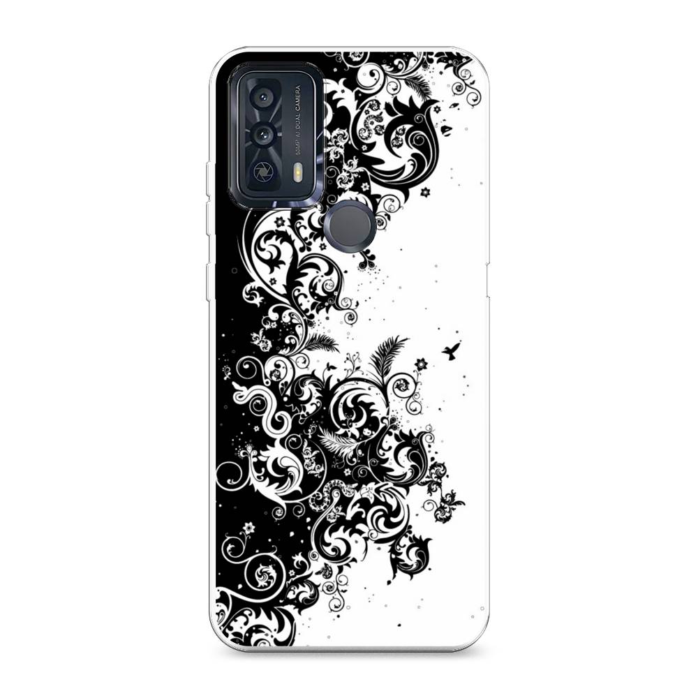 

Чехол для TCL 20B "Черно белый узор", Белый;черный;серый, 290750-3