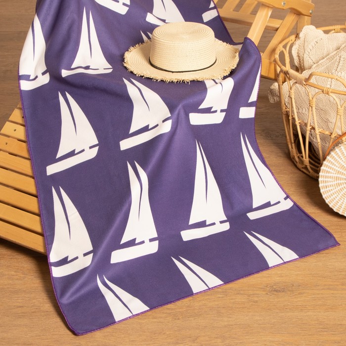 

Полотенце пляжное Этель "Парусники" 75*140 см, микрофибра, 100% п/э, 230 гр/м2, Этель: Пляжные полотенца