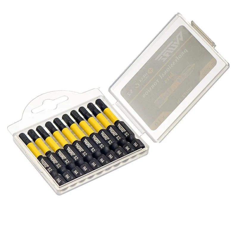 

Бита WURZ торсионная намагниченная HEX4 x 50мм S2 10шт., 2980