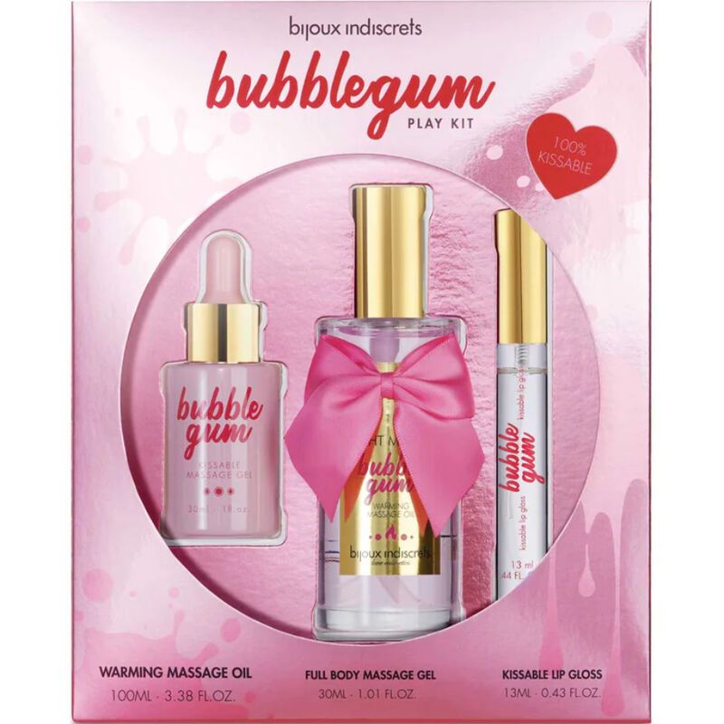 

Набор Bijoux Indiscrets Bubblegum Play Kit со вкусом жвачки
