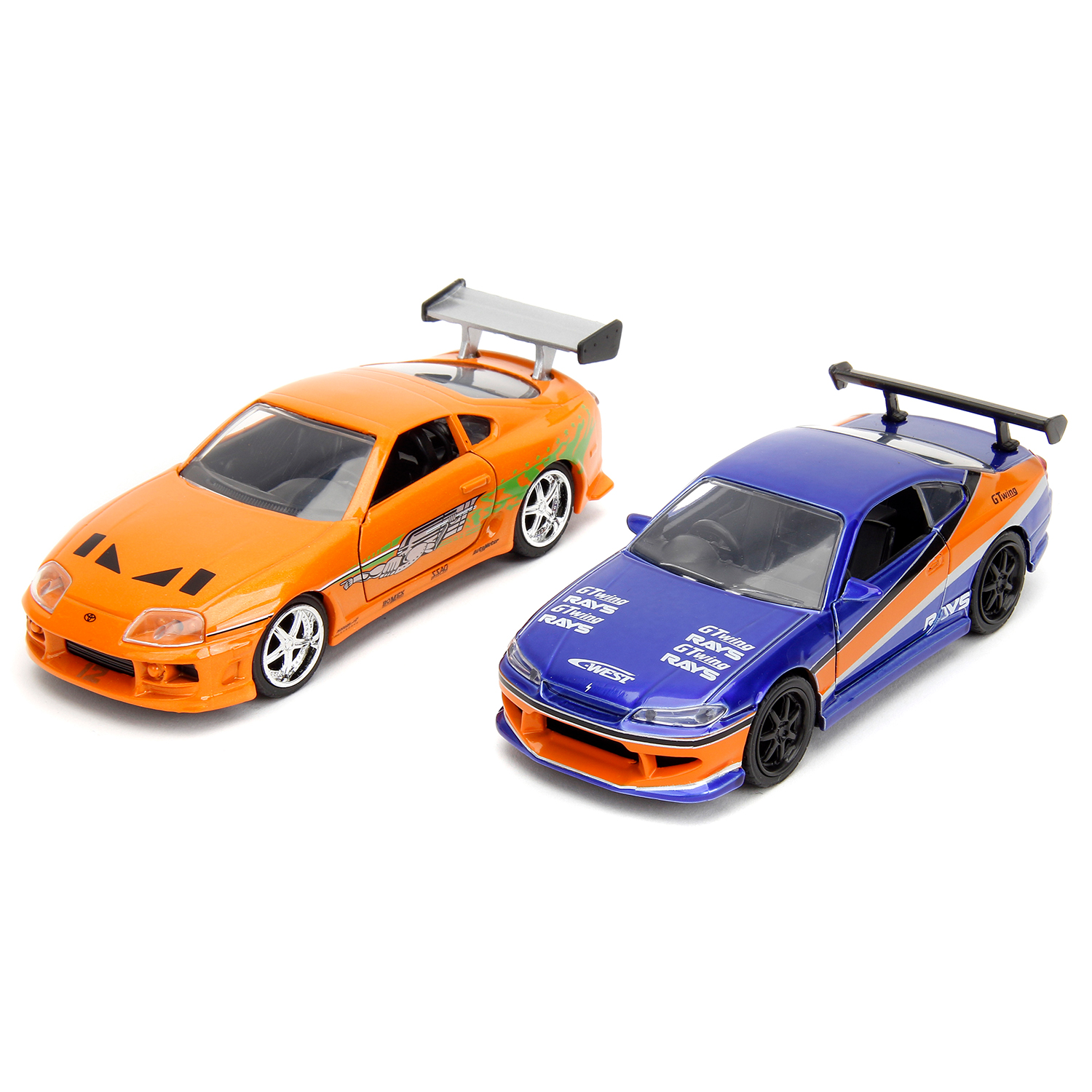 Набор машинок Jada Toys Форсаж 1:32 Legacy Series Nissan Silvia S15 & Toyota Supra 42541