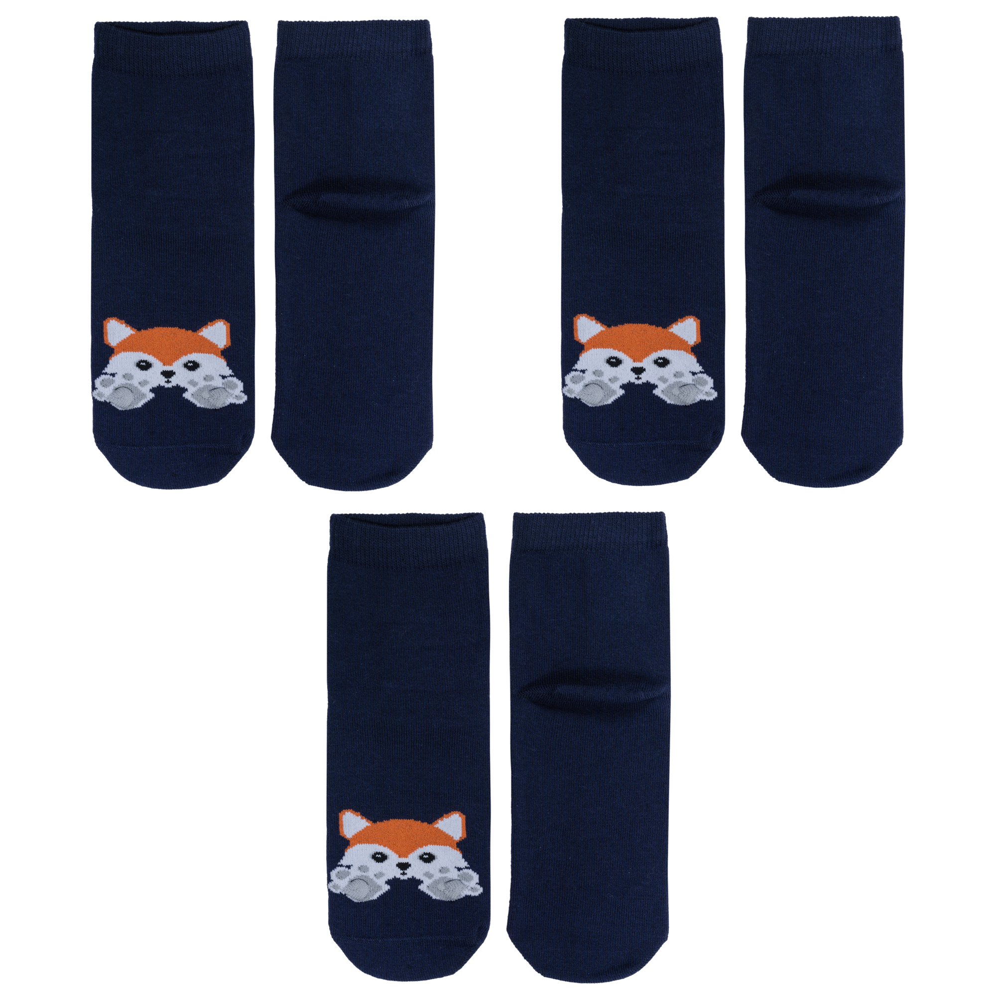 Носки детские Красная Ветка 3-С-21Ж цв. синий; оранжевый; белый; серый р. 16-18