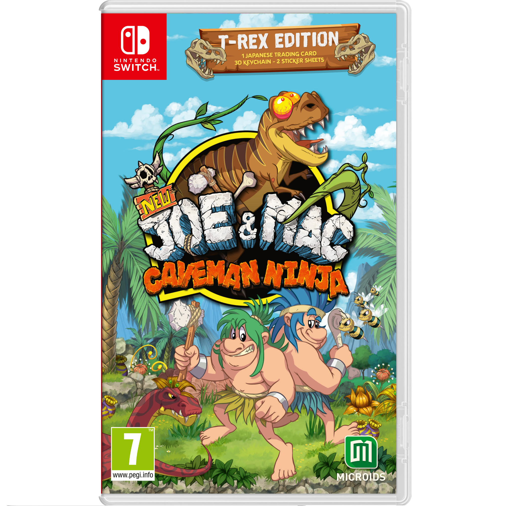 Игра New Joe & Mac: Caveman Ninja - T-Rex Edition для Nintendo Switch