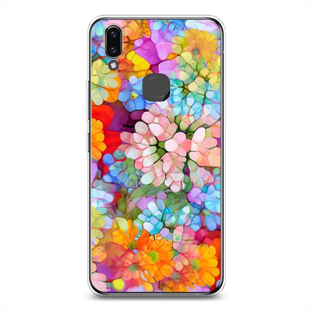 

Чехол для Vivo V9/Y85 "Цветы витраж", Оранжевый;розовый;голубой, 260150-3