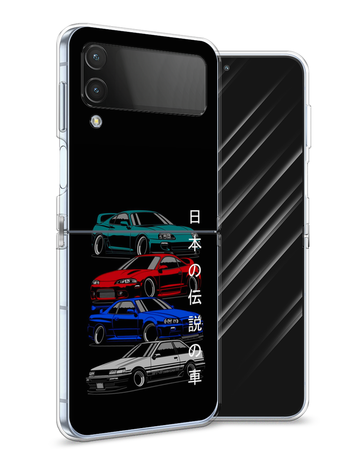 

Чехол Awog на Samsung Galaxy Z Flip 4 / Самсунг Z Flip 4 "JDM Legend cars", Разноцветный, 2106650-5