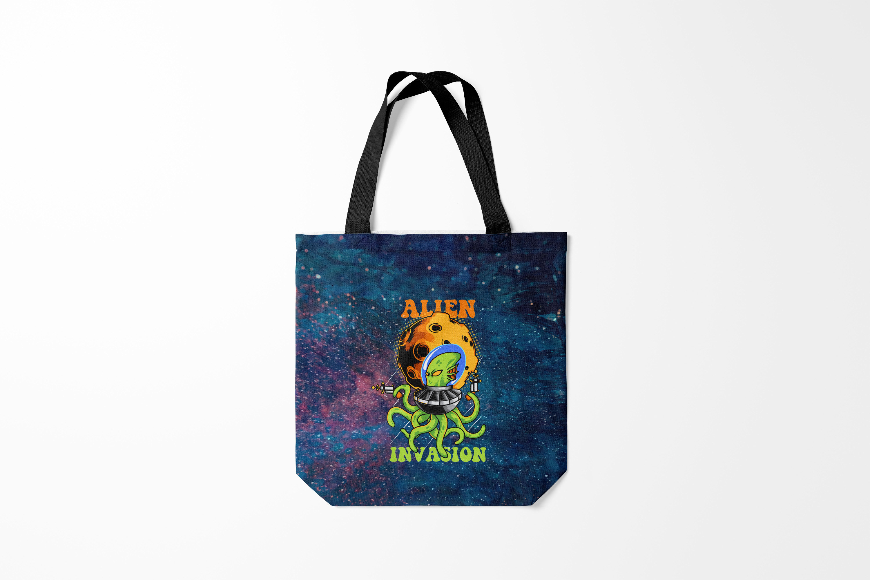 

Сумка шoппер унисекс Burnettie Астрономия космос Alien Invasion, разноцветный, Астрономия космос Alien Invasion