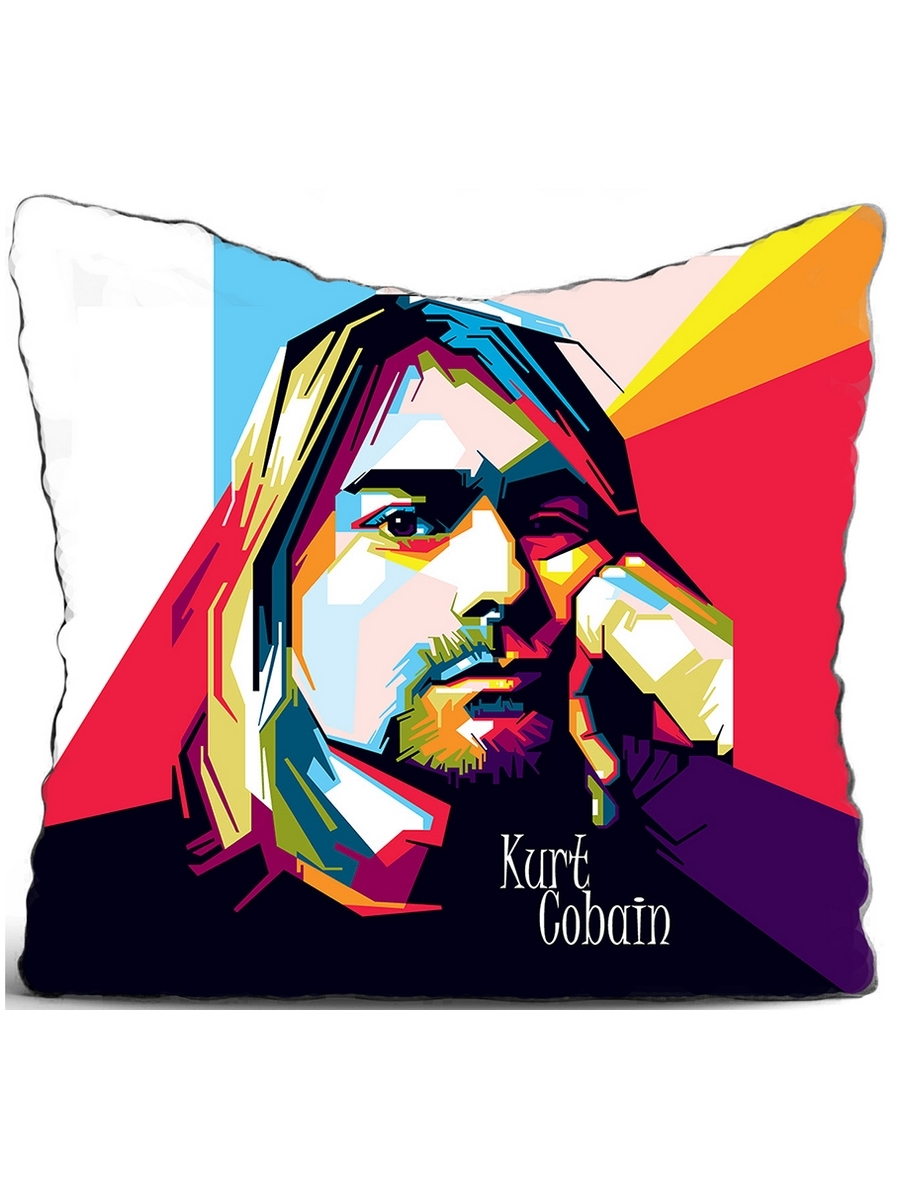 фото Подушка декоративная drabs pop art cobain