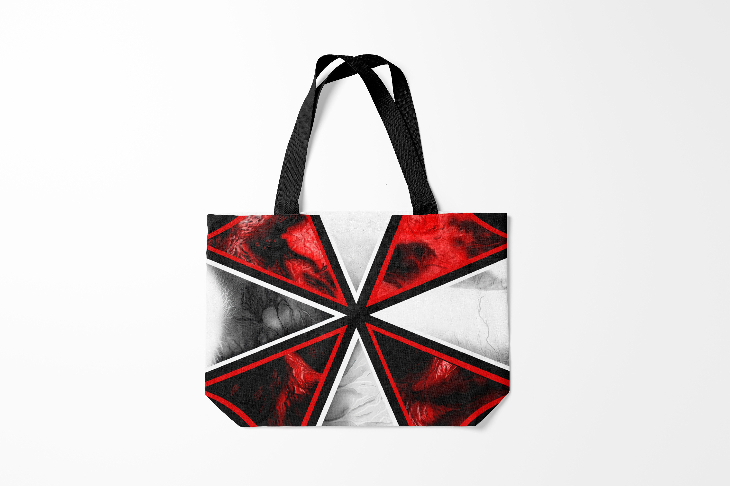 

Сумка шoппер унисекс Burnettie Resident evil UMBRELLA CORP, красный; серый, Resident evil UMBRELLA CORP