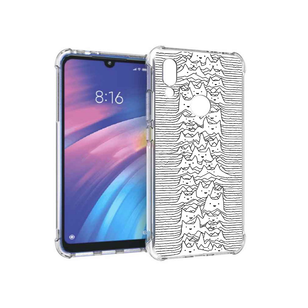 Чехол MyPads Tocco для Xiaomi Redmi Y3 черно белые коты 3D