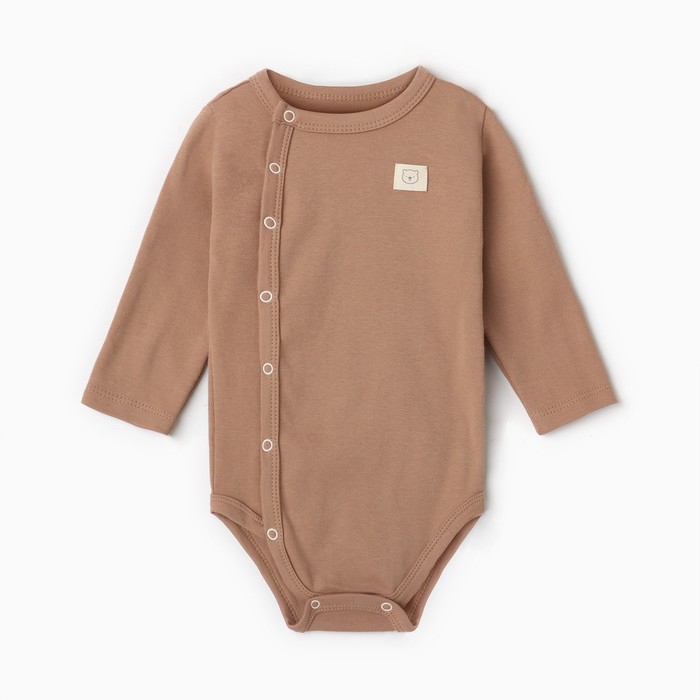 

Боди с длинным рукавом Крошка Я, BASIC LINE, рост 62-68 см, цвет коричневый, 9235784