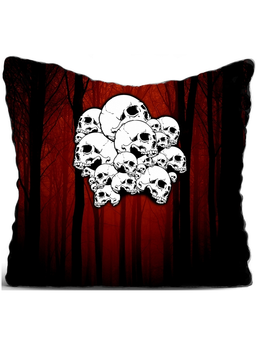 фото Подушка декоративная drabs skulls and forest