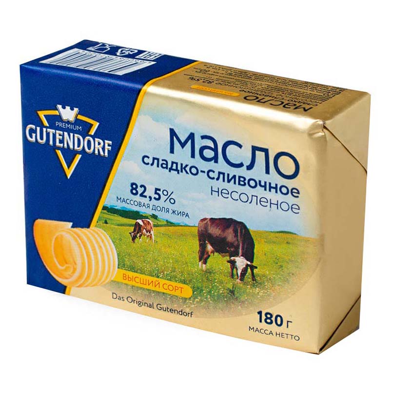 Сливочное масло Gutendorf 82,5% 180 г