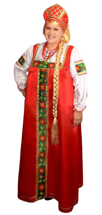 фото Костюм карнавальный элит классик русский народный марфа взрослый р.50