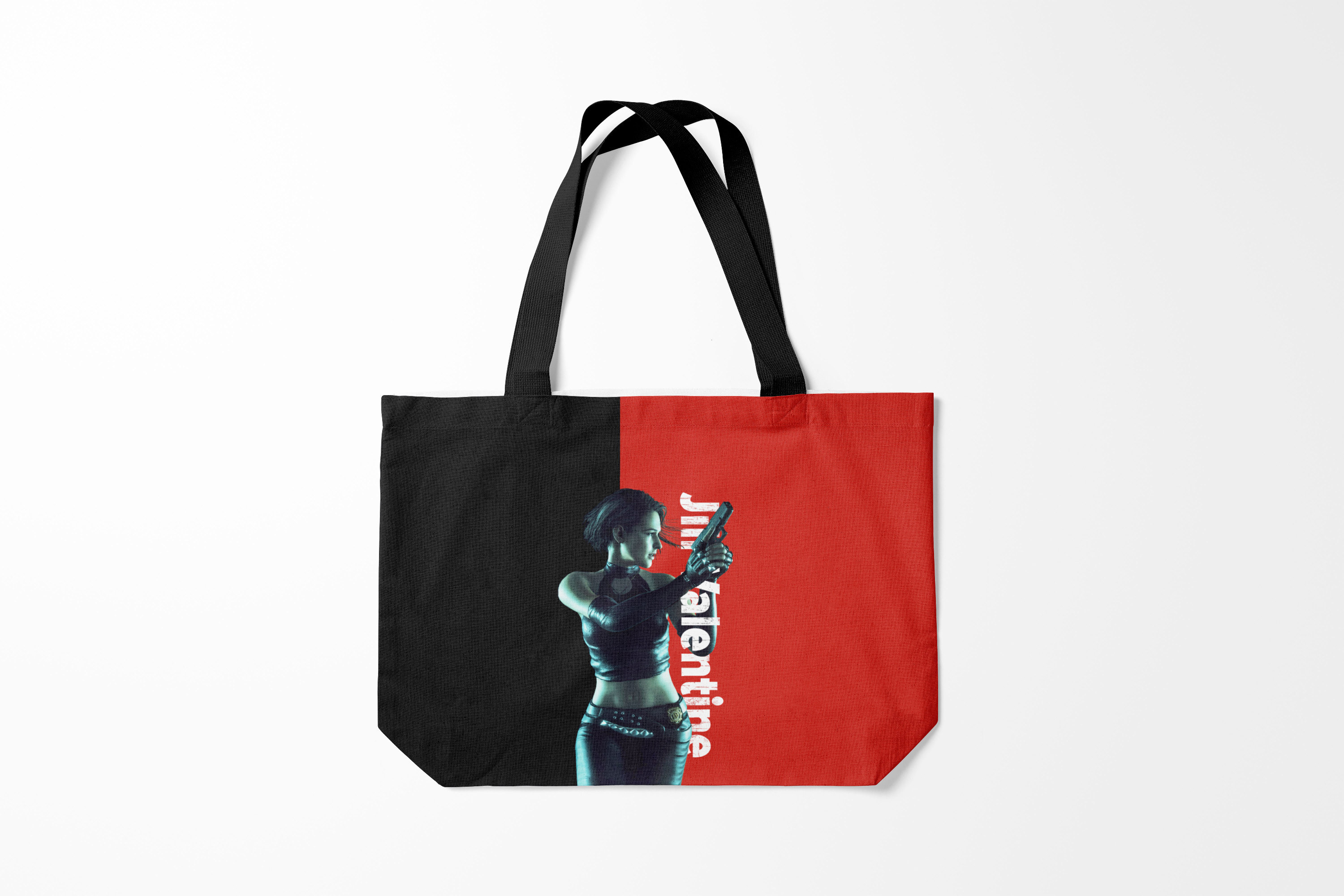 

Сумка шoппер унисекс Burnettie Resident evil RE3 Jill Valentine, черный; красный, Resident evil RE3 Jill Valentine