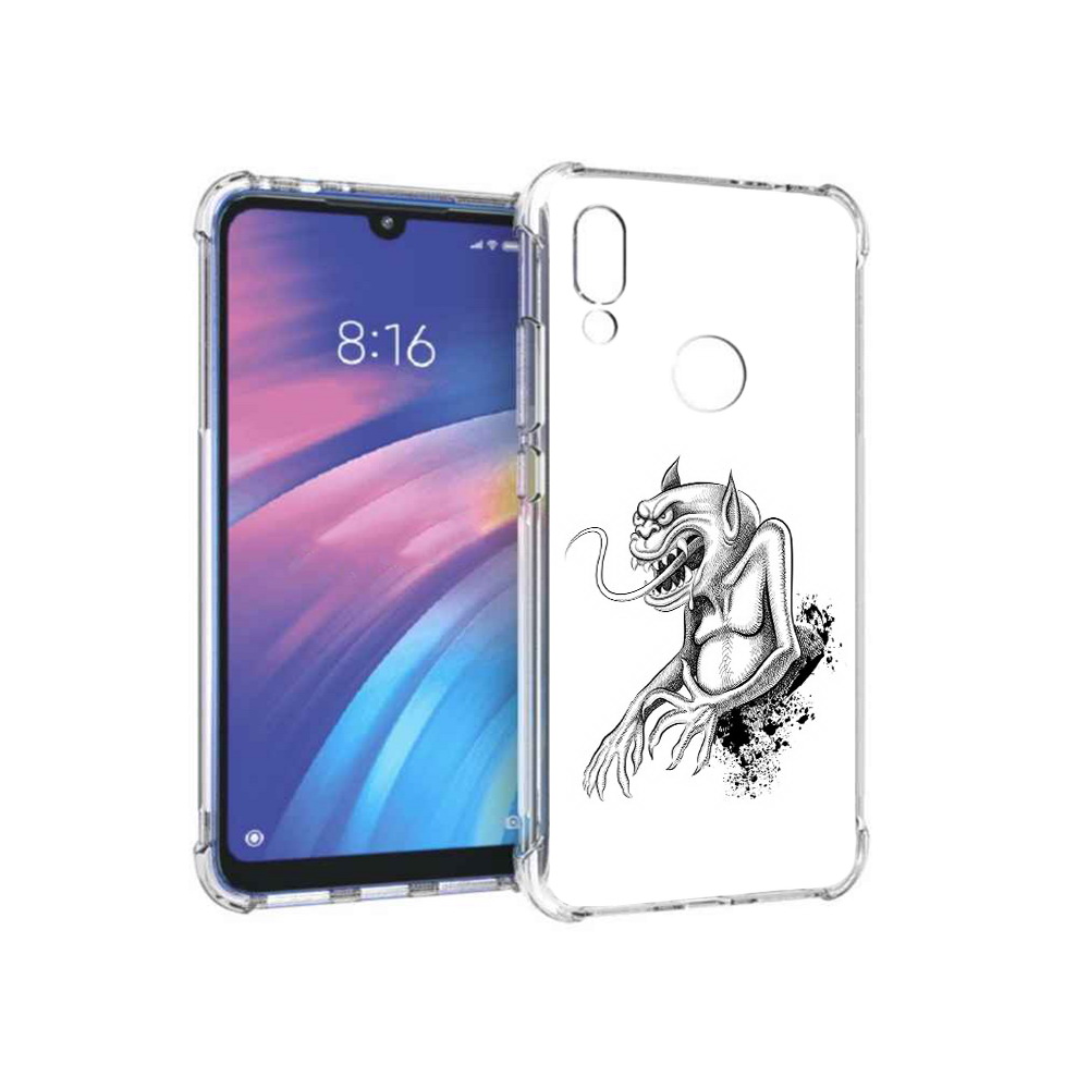 

Чехол MyPads Tocco для Xiaomi Redmi Y3 чорт, Прозрачный, Tocco
