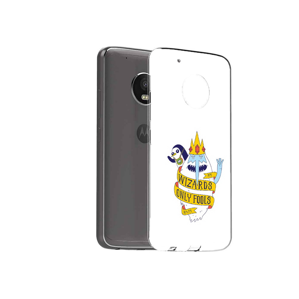 

Чехол MyPads Tocco для Motorola Moto G5 Plus время приключений снежный король, Прозрачный, Tocco