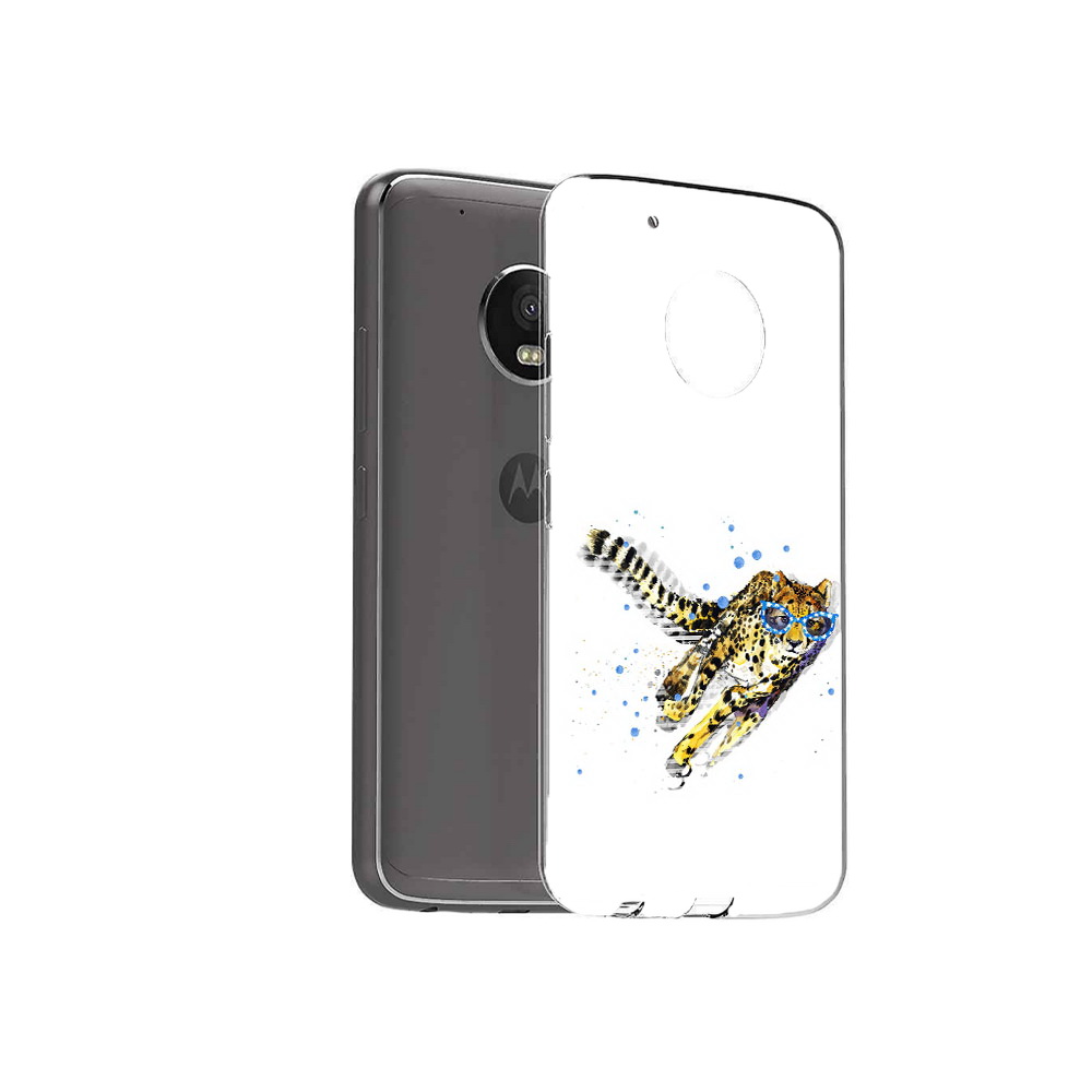 

Чехол MyPads Tocco для Motorola Moto G5 Plus гепард в очках (PT67401.338.287), Прозрачный, Tocco