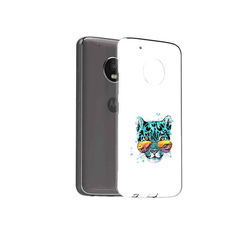 

Чехол MyPads Tocco для Motorola Moto G5 Plus голубой лео (PT67401.338.294), Прозрачный, Tocco