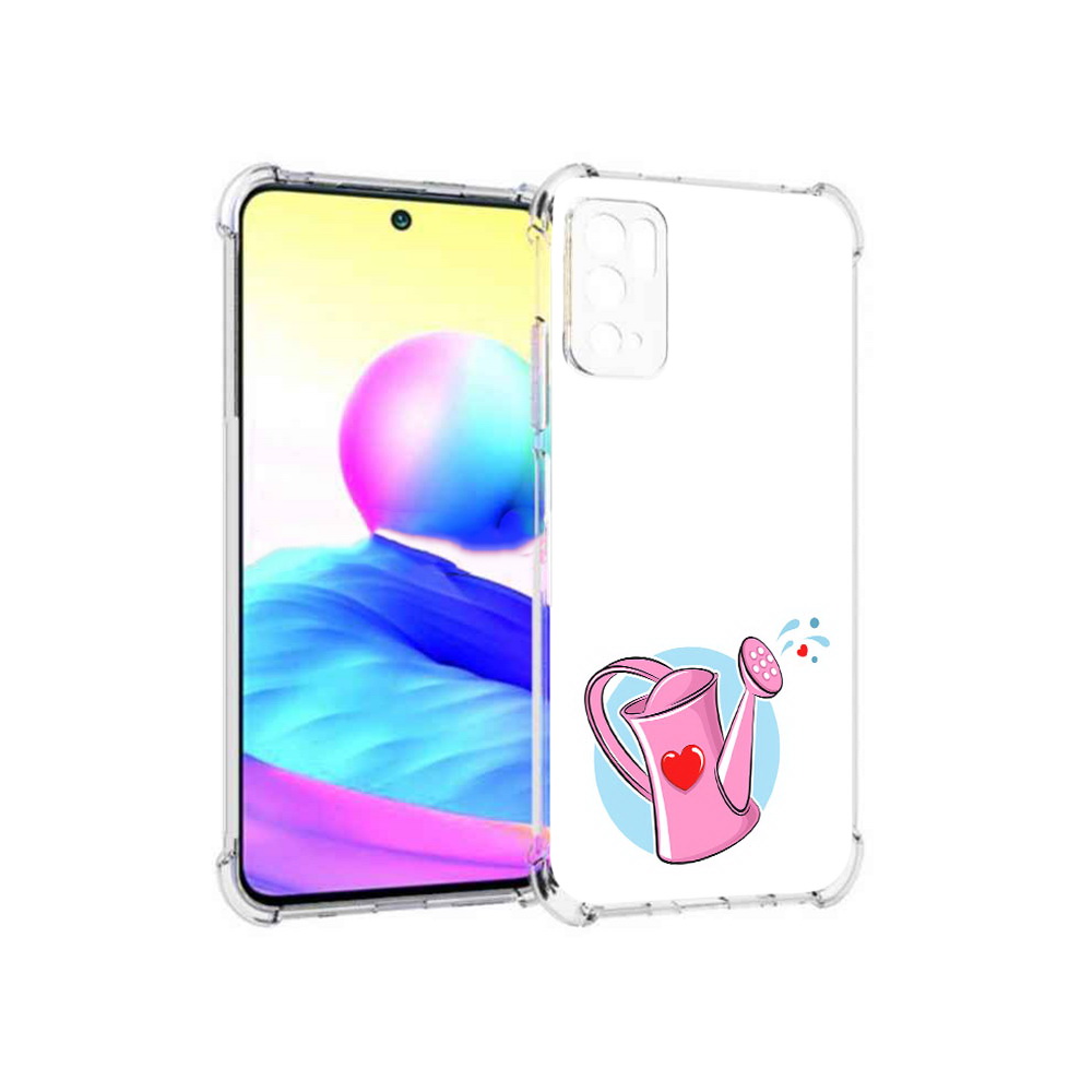 

Чехол MyPads Tocco для Xiaomi Poco M3 Pro Лейка любви 14 февраля, Прозрачный, Tocco