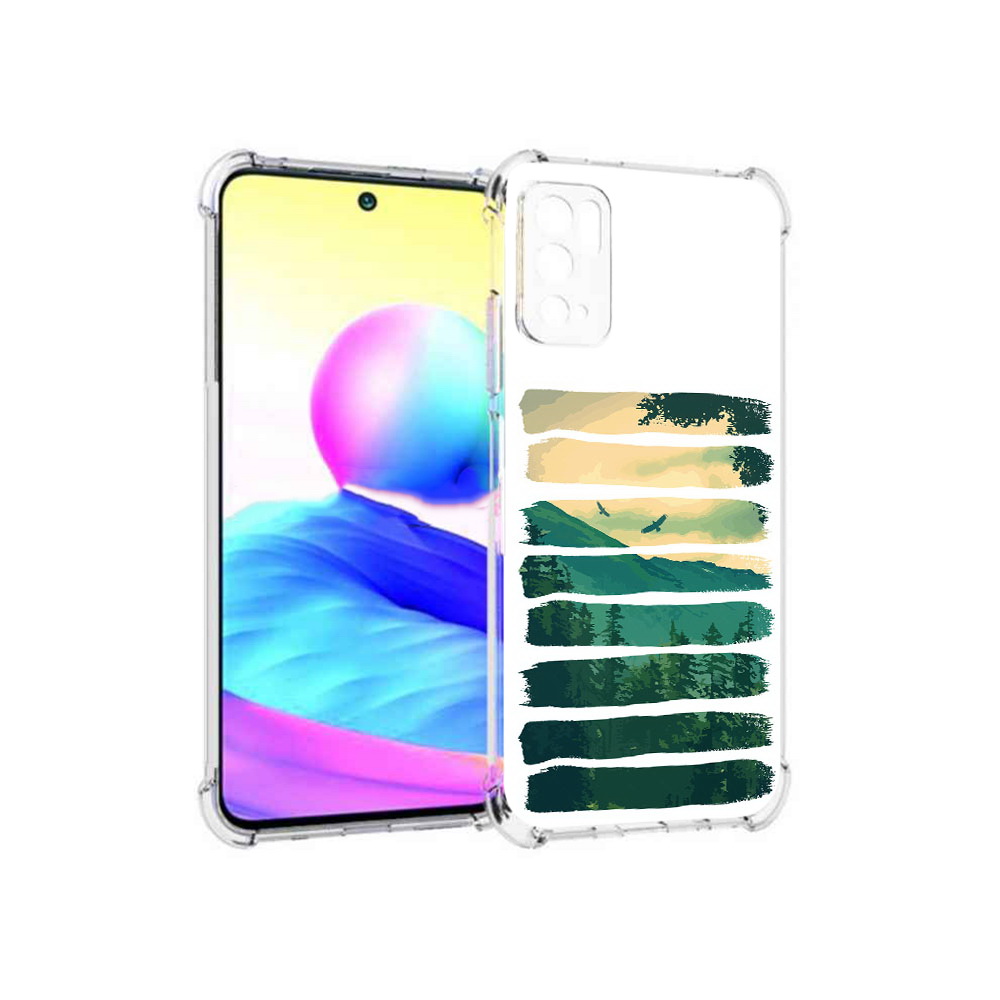 

Чехол MyPads Tocco для Xiaomi Poco M3 Pro Лесная чаща, Прозрачный, Tocco